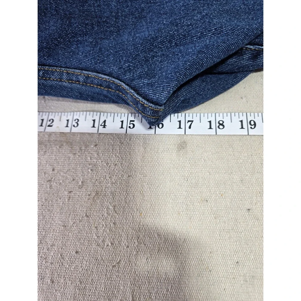Real Ranch Premium Mens Blue Denim Jeans Straight Leg 46x34 Workwear Pants